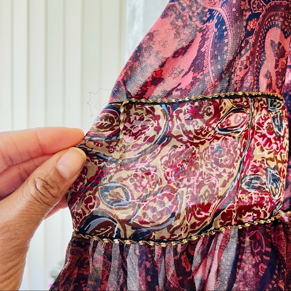 ZARA Woman Super Flowy Sheer Mini Dress | Size M - Picture 3 of 15